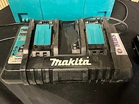 Makita dubbel laadstation met 2 accu’s - afbeelding 3 van  4