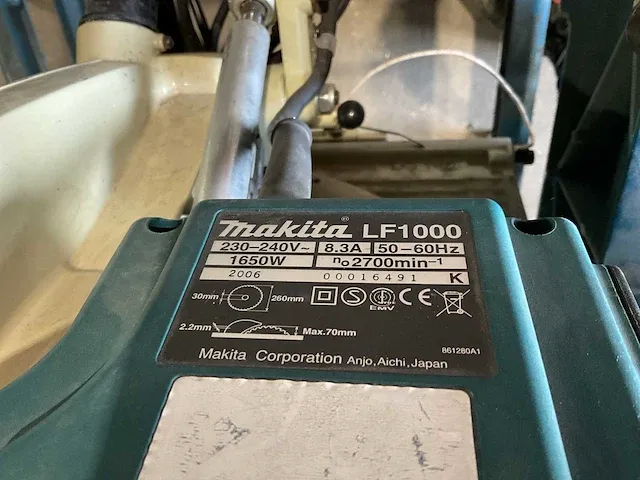 Makita flipper lf1000 afkortcirkelzaagmachine / zaagtafel - afbeelding 13 van  25