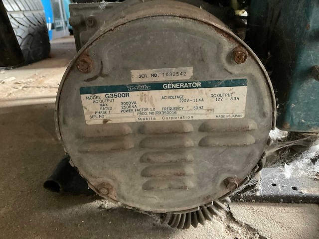 Makita g3500r stroomgenerator - afbeelding 3 van  8