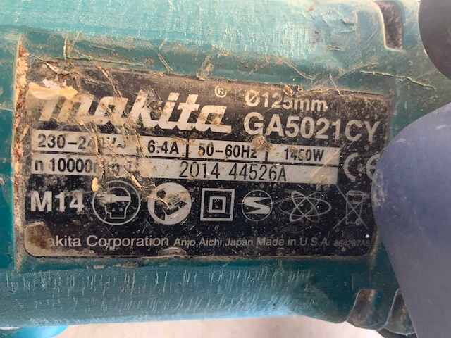 Makita ga5021cy haakse slijpmachine - afbeelding 3 van  4