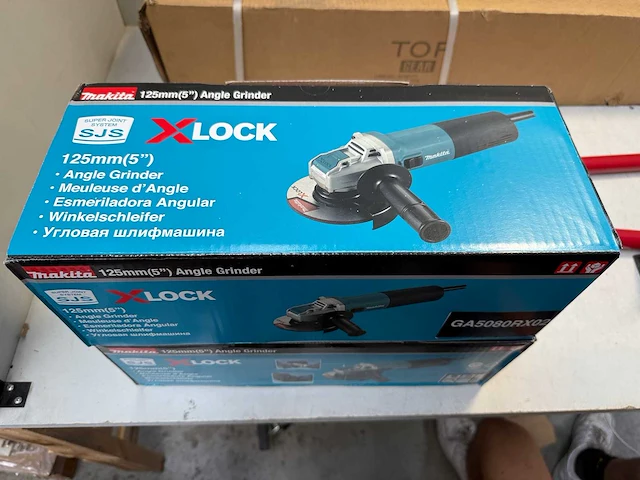 Makita ga5080rx02 x-lock haakse slijper - 125mm - 1400w - afbeelding 2 van  2