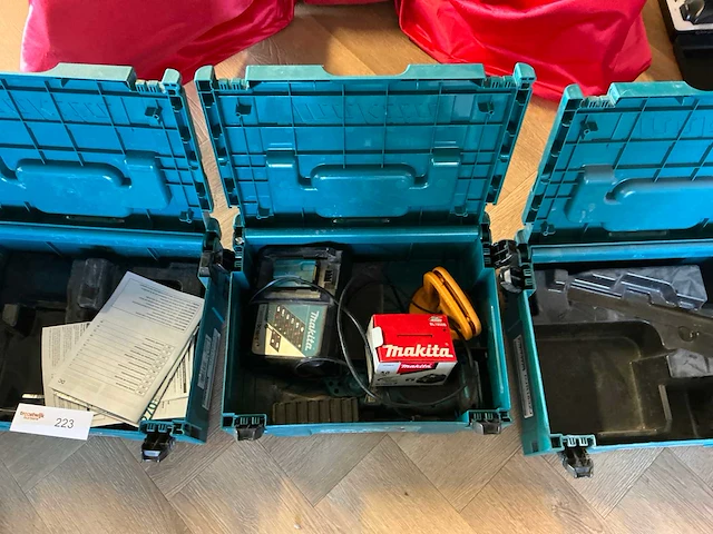 Makita gereedschapkoffers (4x) - afbeelding 4 van  5