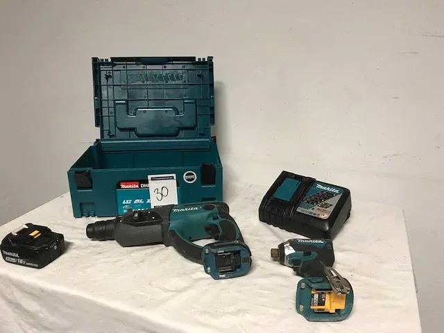Makita gereedschapset. boorhamer sds, slagschroevendraaier - afbeelding 2 van  5