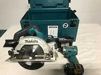 Makita gereedschapset cirkelzaag en slagschroefmachine - afbeelding 1 van  3