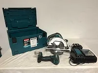 Makita gereedschapset, cirkerlzaag en slagschroefmachine