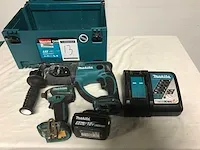Makita gereedschapset klopboormachine en slagschroevendraaier - afbeelding 1 van  3