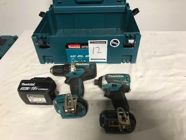 Makita gereedschapset slagschroevendraaier en schroefmachine - afbeelding 1 van  3