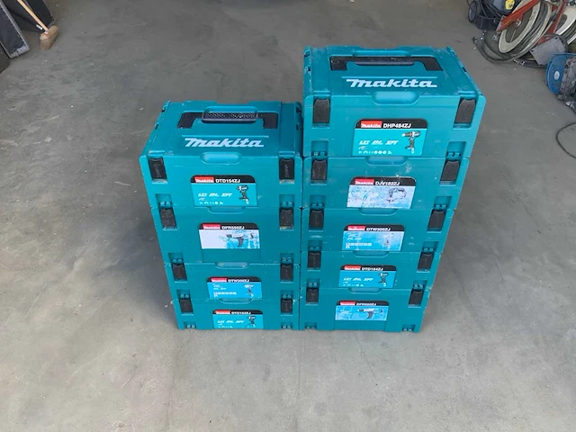 Makita gereedschapskoffer (9x) - afbeelding 1 van  2
