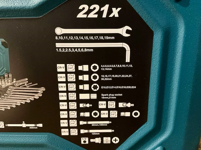 Makita gevulde gereedschapskoffer - afbeelding 6 van  8