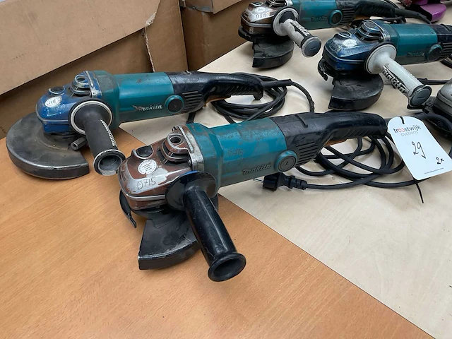 Makita haakse slijpmachine (2x) - afbeelding 1 van  1