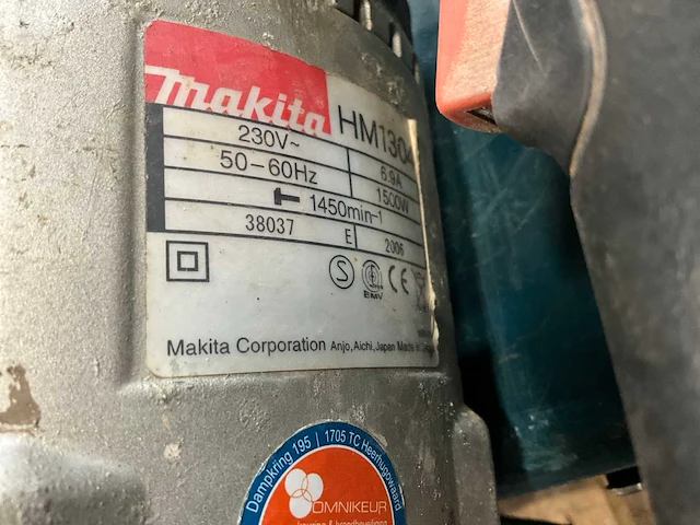 Makita hm1304 breekhamer - afbeelding 4 van  4