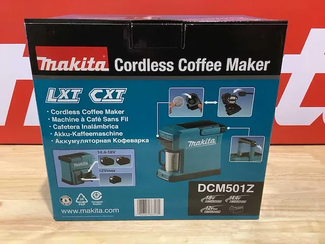 Makita koffiemachine op accu - afbeelding 4 van  17