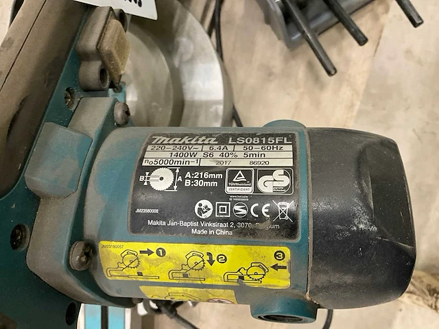 Makita ls081fl afkortzaag - afbeelding 6 van  6
