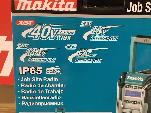 Makita mr003gz dab+ bouwradio op accu - afbeelding 4 van  11