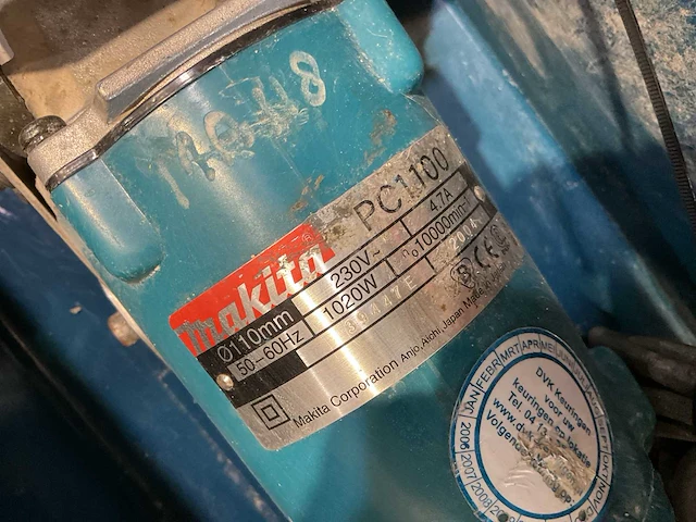 Makita pc1100 saneringsfrees - afbeelding 4 van  5