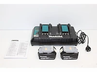 Makita power source set li 18v 2x 6ah accu's + dubbele lader - afbeelding 3 van  3