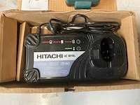 Makita/hitachi dc1414t/uc 18yrl laders (2x) - afbeelding 2 van  3
