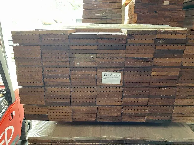 Makka kabbes vlonderplanken 21x143mm, lengte 155cm (159x) - afbeelding 3 van  3