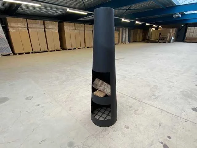 Malaga - tuinhaard rond zwart 35x120cm - afbeelding 1 van  2