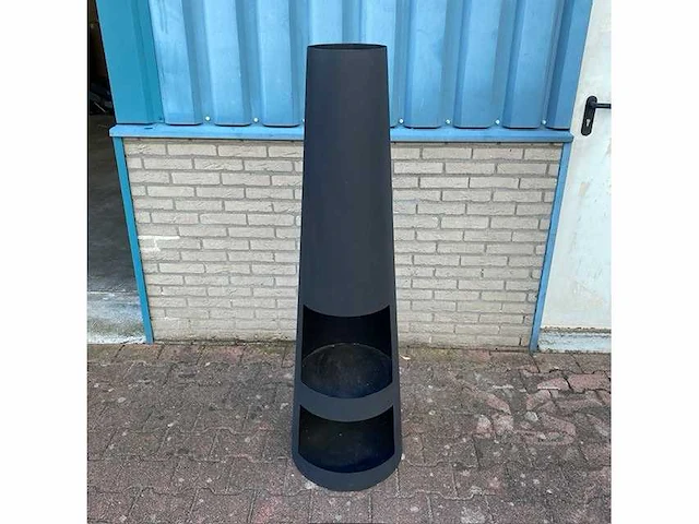 Malaga - tuinhaard xl rond zwart 42x145cm - afbeelding 5 van  6