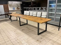 Mammoettafels eikenhouten restauranttafel - afbeelding 6 van  13