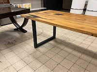 Mammoettafels eikenhouten restauranttafel - afbeelding 9 van  13