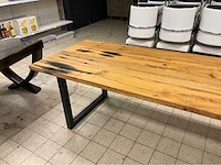 Mammoettafels eikenhouten restauranttafel - afbeelding 10 van  13