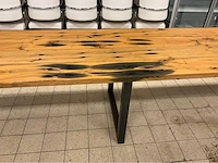 Mammoettafels eikenhouten restauranttafel - afbeelding 11 van  13