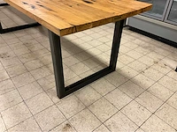 Mammoettafels eikenhouten restauranttafel - afbeelding 13 van  13