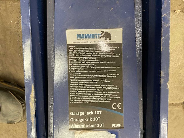 Mammuth fj10h garagekrik - afbeelding 5 van  5