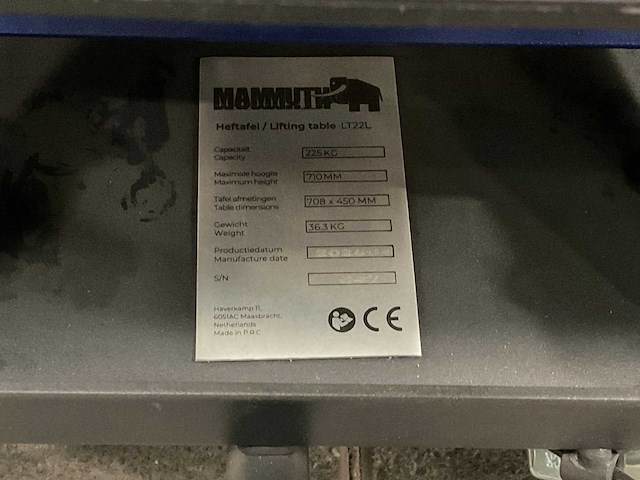 Mammuth lt22l heftafel verrijdbaar - afbeelding 5 van  5