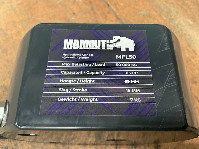 Mammuth mfl50 hydraulische cilinder - afbeelding 3 van  3