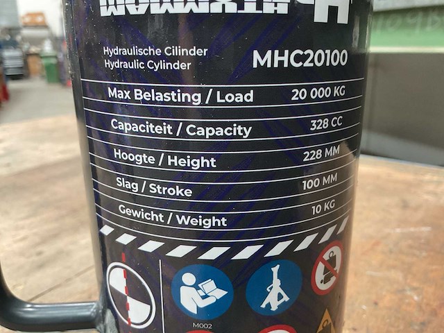 Mammuth mhc20100 hydraulische cilinder - afbeelding 3 van  3