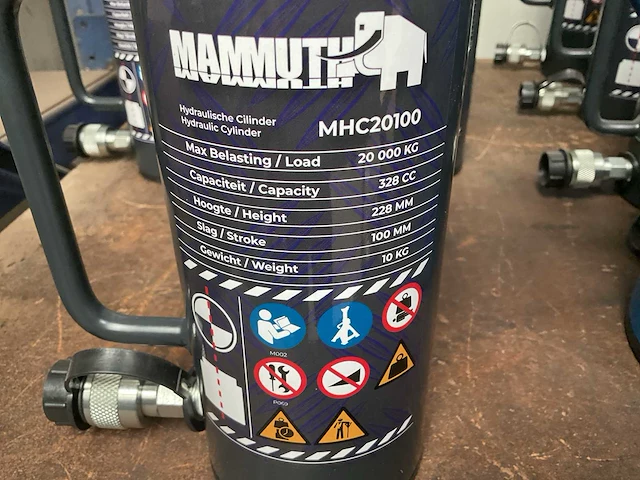 Mammuth mhc20100 hydraulische cylinder - afbeelding 3 van  3