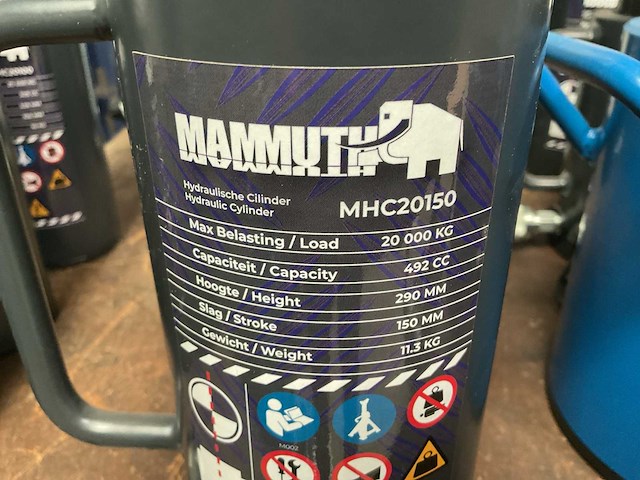 Mammuth mhc20150 hydraulische cylinder - afbeelding 3 van  3