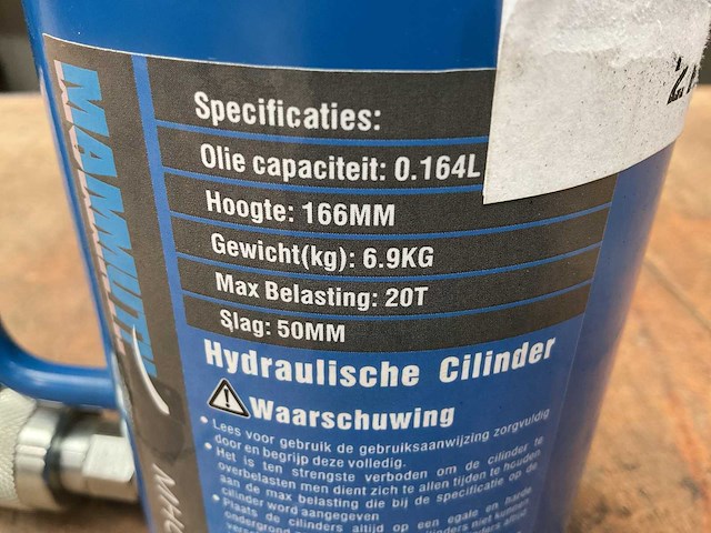 Mammuth mhc2050 hydraulische cilinder - afbeelding 3 van  3