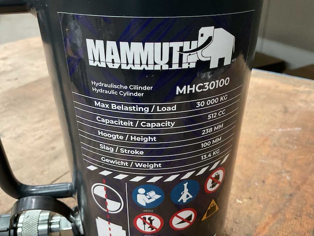 Mammuth mhc30100 hydraulische cilinder - afbeelding 3 van  3