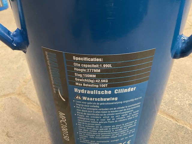 Mammuth mpc100150 hydraulische cilinder - afbeelding 3 van  3
