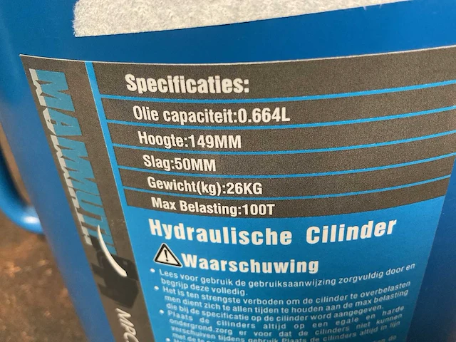 Mammuth mpc10050 hydraulische cylinder - afbeelding 3 van  3