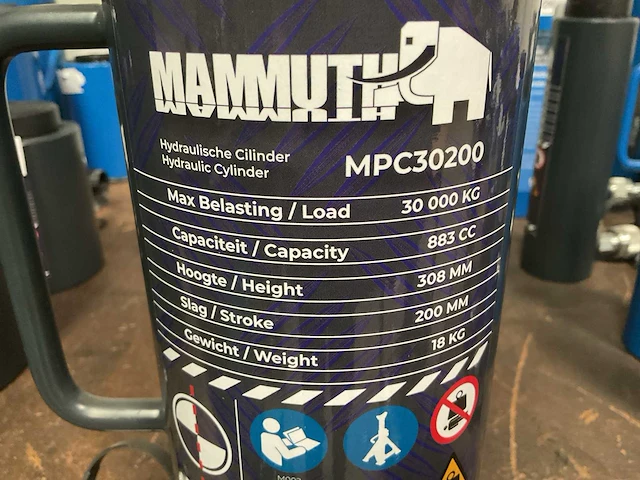 Mammuth mpc30200 hydraulische cylinder - afbeelding 3 van  3