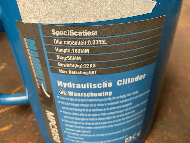 Mammuth mpc5050 hydraulische cylinder - afbeelding 3 van  3