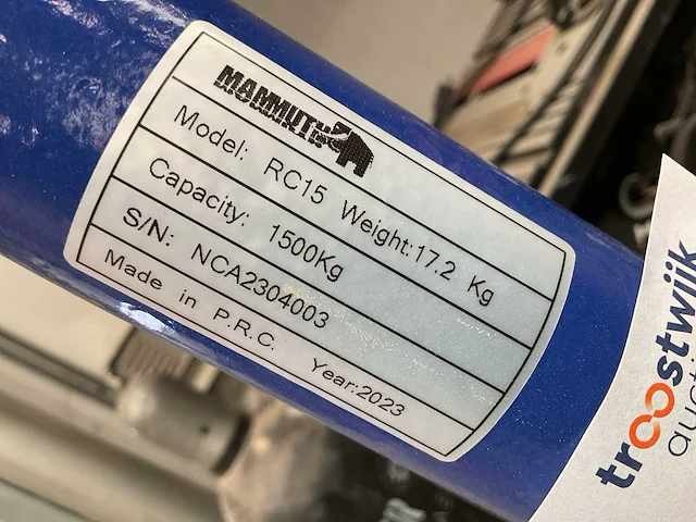 Mammuth rc15 roller crowbar - afbeelding 6 van  6