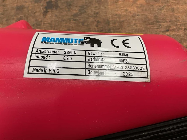 Mammuth sbg1n zandstraalpistool - afbeelding 3 van  3