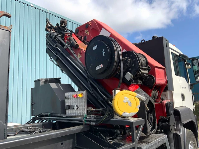 Man - tga 41.440 8x4 - hmf 60 tonmeter laadkraan - 20 ton afzetbaar haakarmsysteem - afbeelding 5 van  57