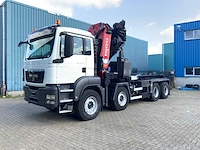 Man - tga 41.440 8x4 - hmf 60 tonmeter laadkraan - 20 ton afzetbaar haakarmsysteem