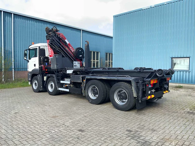 Man - tga 41.440 8x4 - hmf 60 tonmeter laadkraan - 20 ton afzetbaar haakarmsysteem - afbeelding 12 van  57