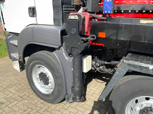 Man - tga 41.440 8x4 - hmf 60 tonmeter laadkraan - 20 ton afzetbaar haakarmsysteem - afbeelding 24 van  57