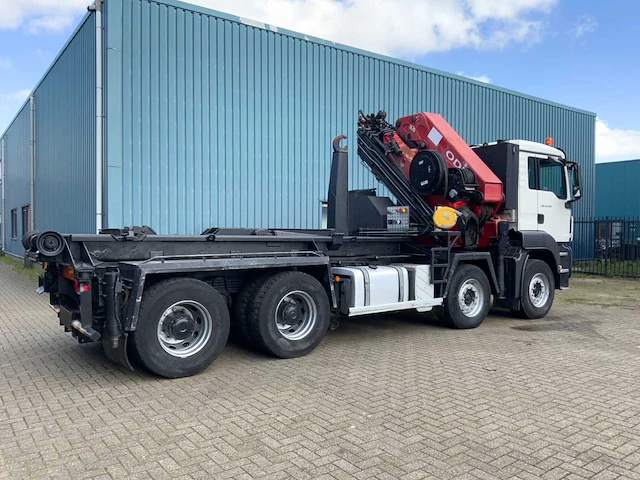 Man - tga 41.440 8x4 - hmf 60 tonmeter laadkraan - 20 ton afzetbaar haakarmsysteem - afbeelding 54 van  57