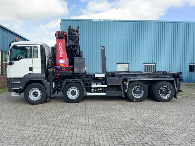 Man - tga 41.440 8x4 - hmf 60 tonmeter laadkraan - 20 ton afzetbaar haakarmsysteem - afbeelding 23 van  57