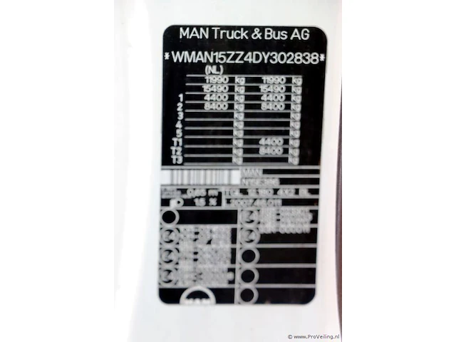 Man bakwagen type tgl 12.180 - kenteken: 08-bdb-3 - afbeelding 4 van  17